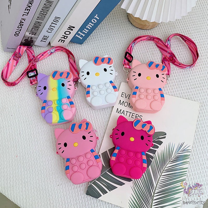 Ví Silicon Mini Họa Tiết Hoạt Hình Phong Cách Hàn Quốc Xinh Xắn Dành Cho Bé Gái