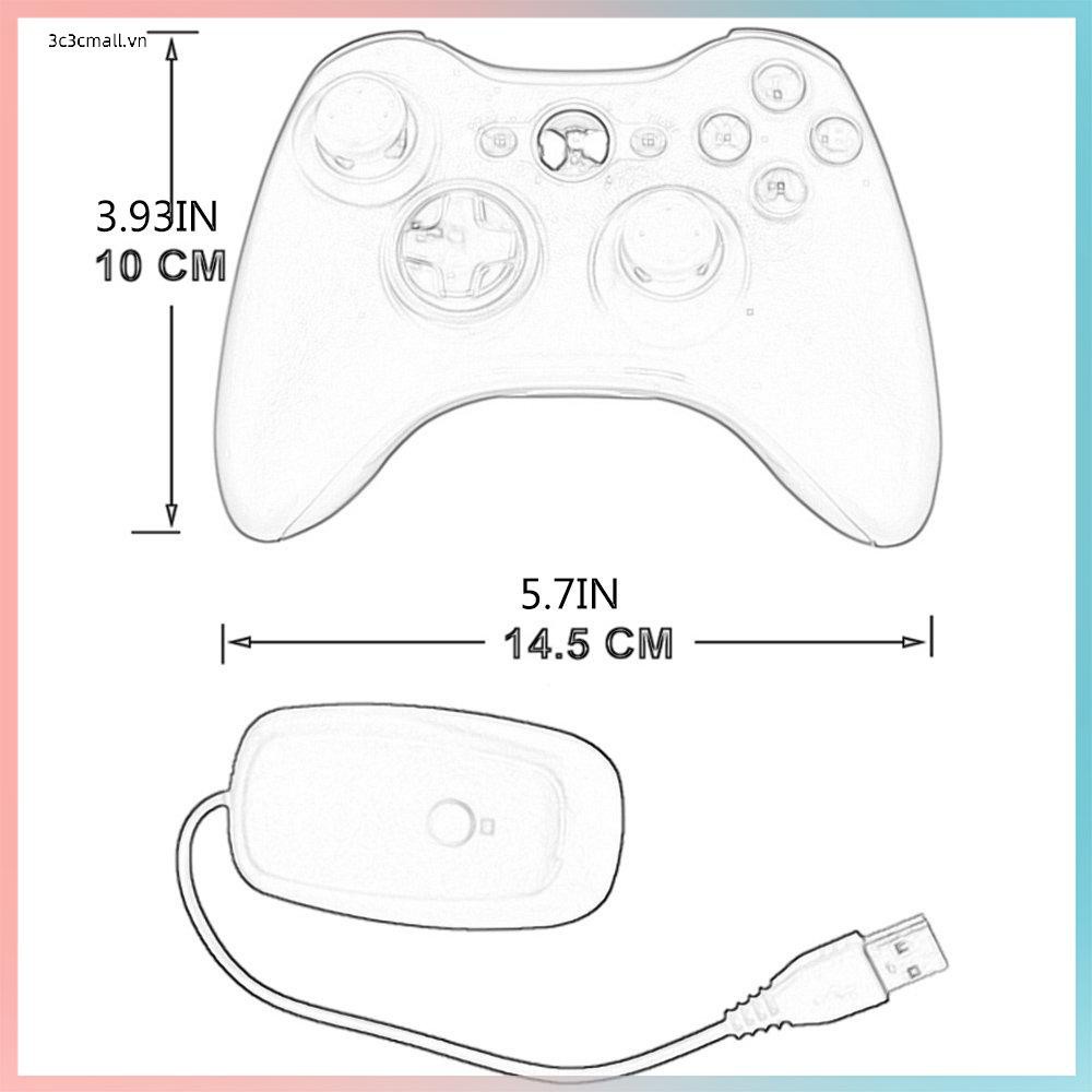 ✨chất lượng cao✨For Xbox 360 2.4g Wireless Gamepad With Receiver Pc Computer Notebook Precise