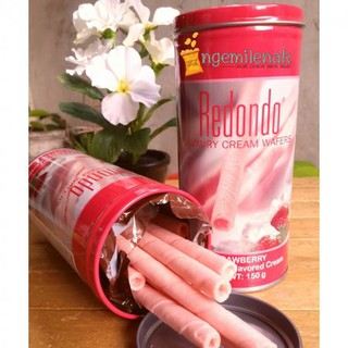 Bánh quế Redondo vị dâu lon 150g - Thái