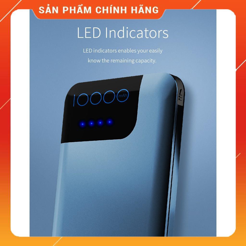 Pin dự phòng Rockspace P40 hỗ trợ sạc nhanh Quickcharger QC3.0 Power Bank 10000mAh - Hàng chính hãng bảo hành 12 tháng