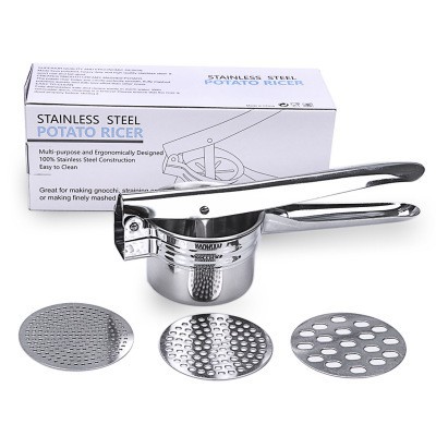 Dụng cụ ép khoai tây Potato Ricer inox 3 vỉ khuôn cao cấp