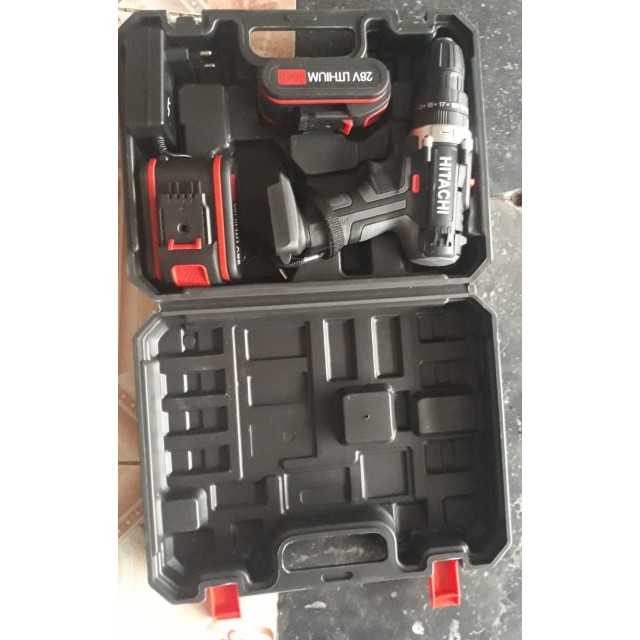 Máy khoan pin có BÚA hitachi 28v. (kèm 2pin) bảo hành 12 tháng