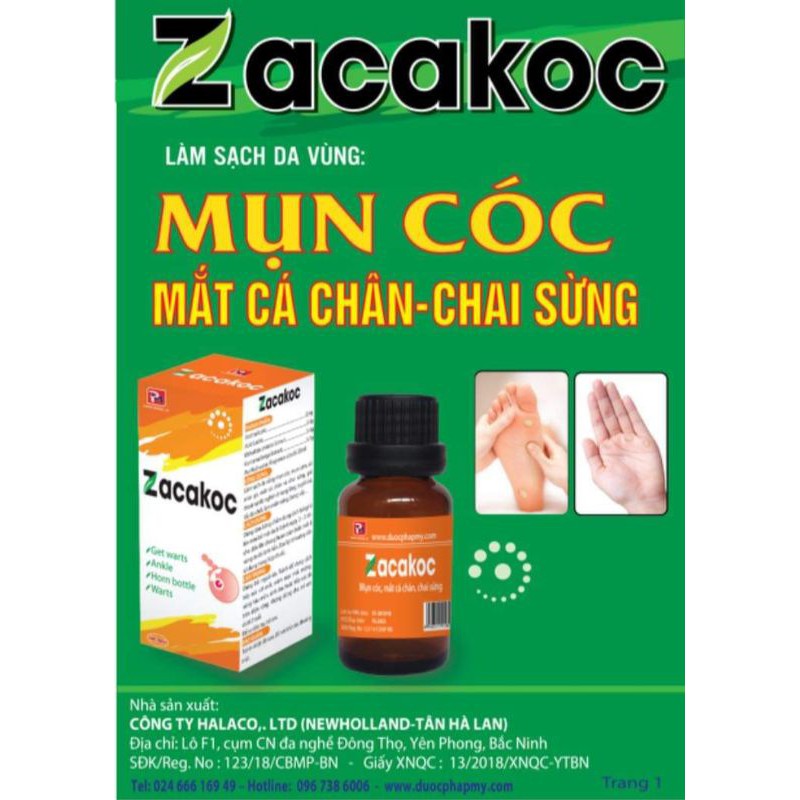 Zacakoc_mụn cóc, ké, chai sần, sùi mào gà