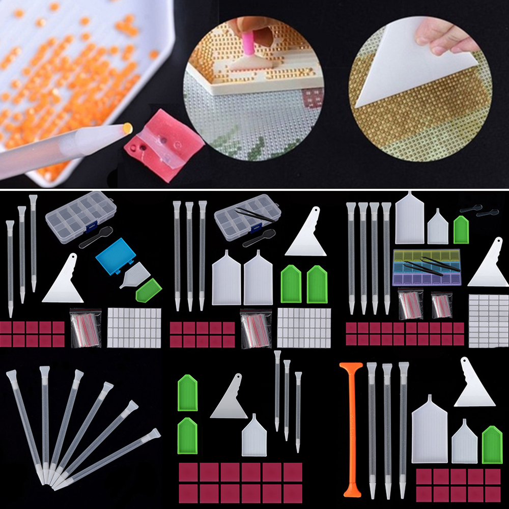 Bộ Dụng Cụ Làm Tranh Đính Đá 5D DIY Tiện Dụng Chất Lượng Cao