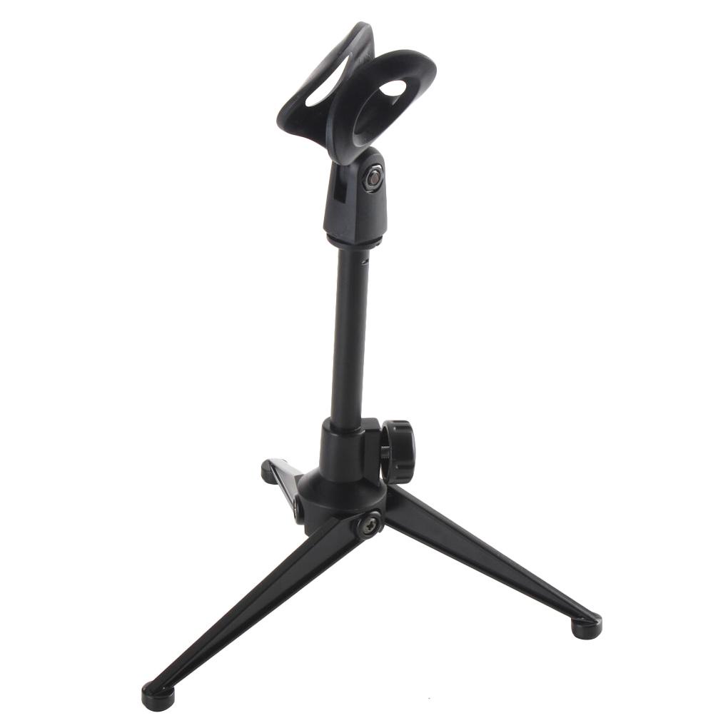 Giá Đỡ Micro Ba Chân Để Bàn Bằng Nhựa Gọn Nhẹ Có Thể Gấp Gọn