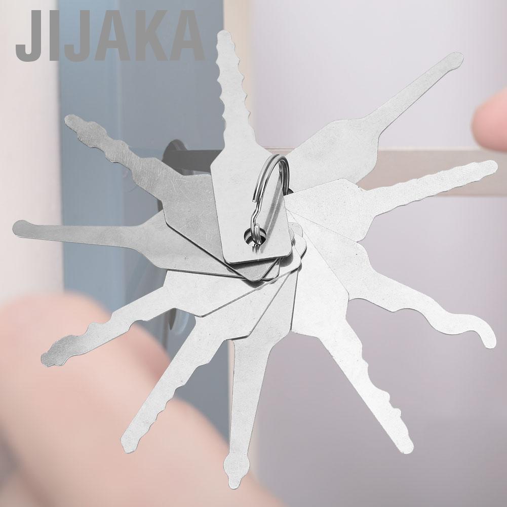 Jijaka Multi‑function 10 In 1 Master Key Set Door Opener Tool Durable Lightweight