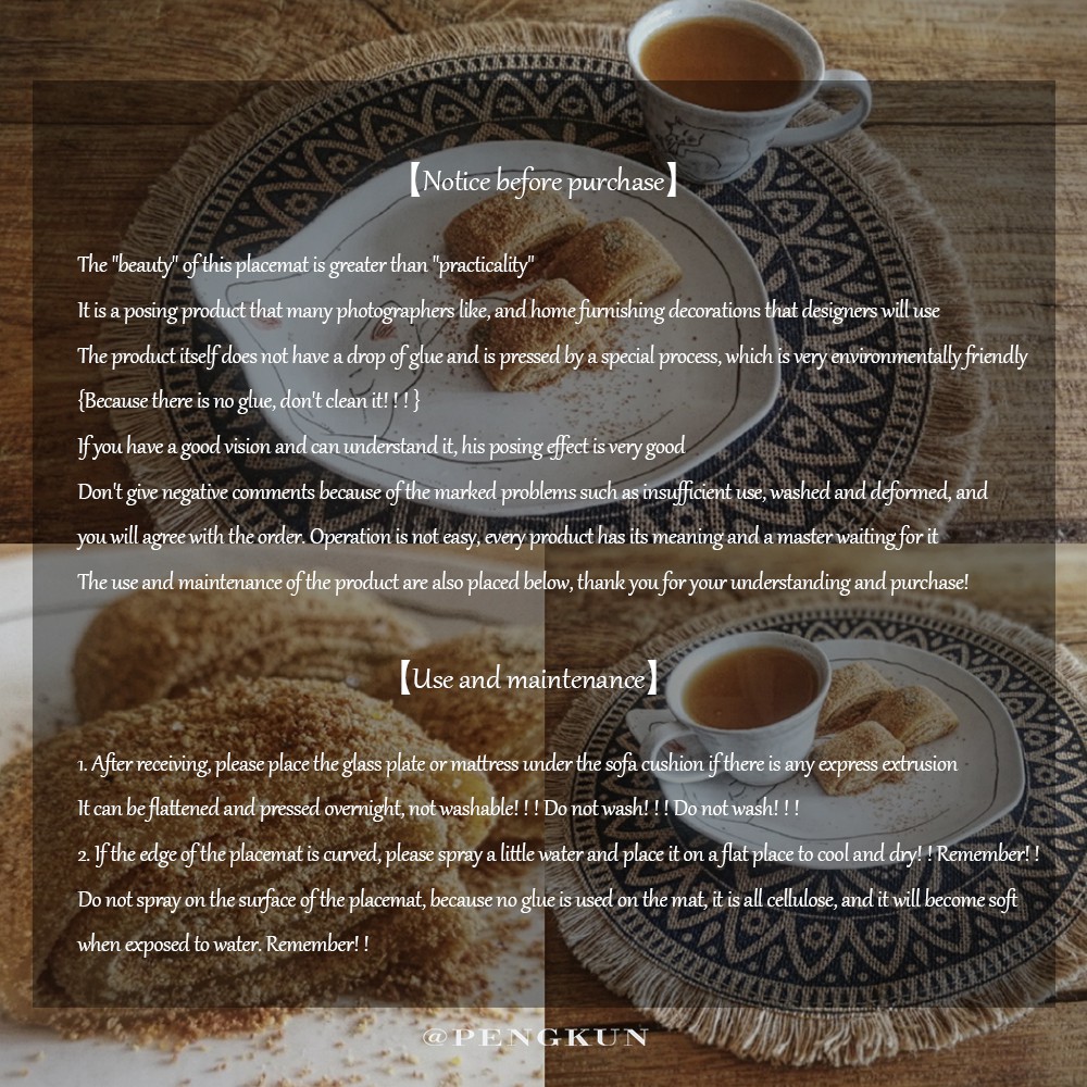 Tấm Lót Bàn Ăn Bằng Vải Lanh cotton Dày Cách Nhiệt Phối Tua Rua Phong Cách Moroccan Bắc Âu