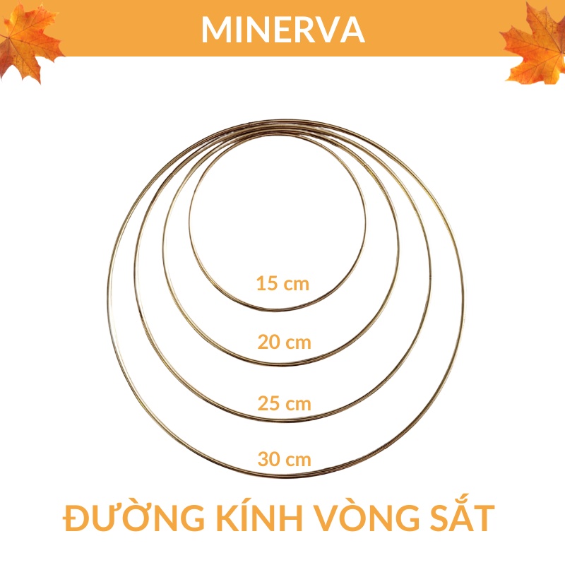 [THỦ CÔNG] Vòng sắt hình ngôi sao, mặt trăng, hình tròn màu vàng làm dreamcatcher, macrame, làm thủ công handmade