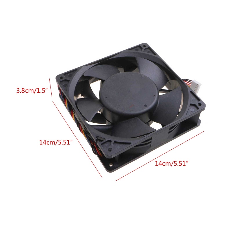 Quạt Tản Nhiệt 140x140x38mm DC 12V 7000RPM Tốc Độ Cao Cho Delta PFC1412HE-00