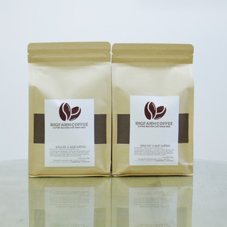 Cà phê robusta mộc BigFarm Coffee rang xay nguyên chất 100% giống ngon nhất , rang vừa, Dạng bột dùng pha phin 1 Kg
