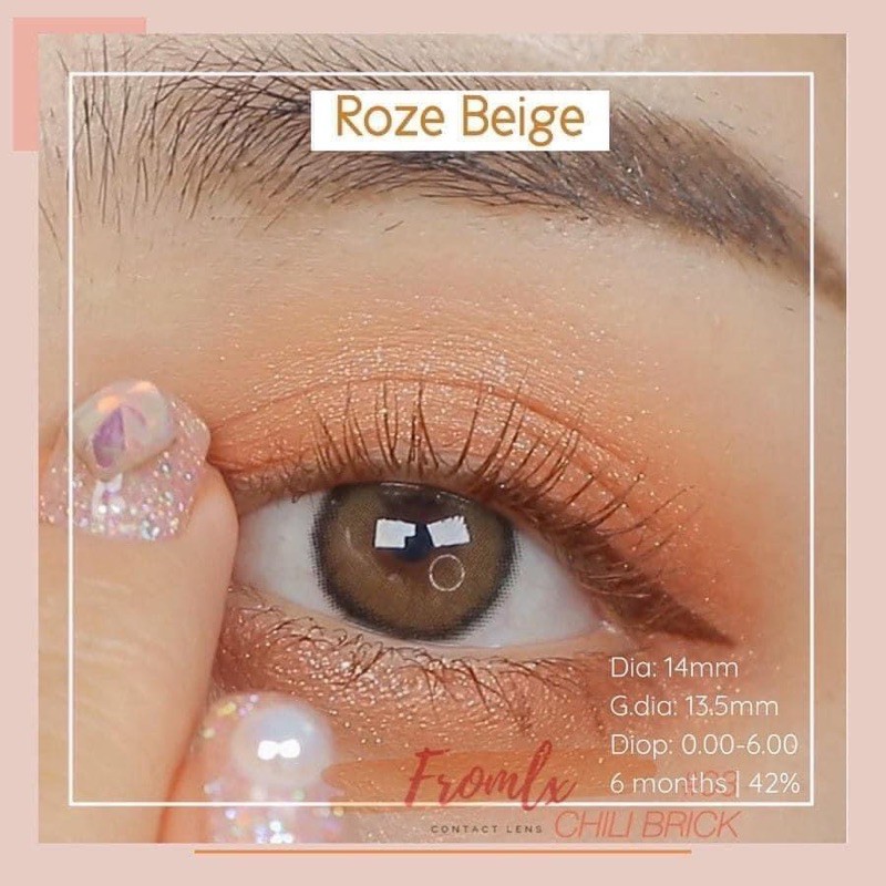 ❌ Lens Miga Brown 0 độ - nâu viền đen nhẹ giãn nhỏ tự nhiên✨ kính áp tròng - Lens Huế