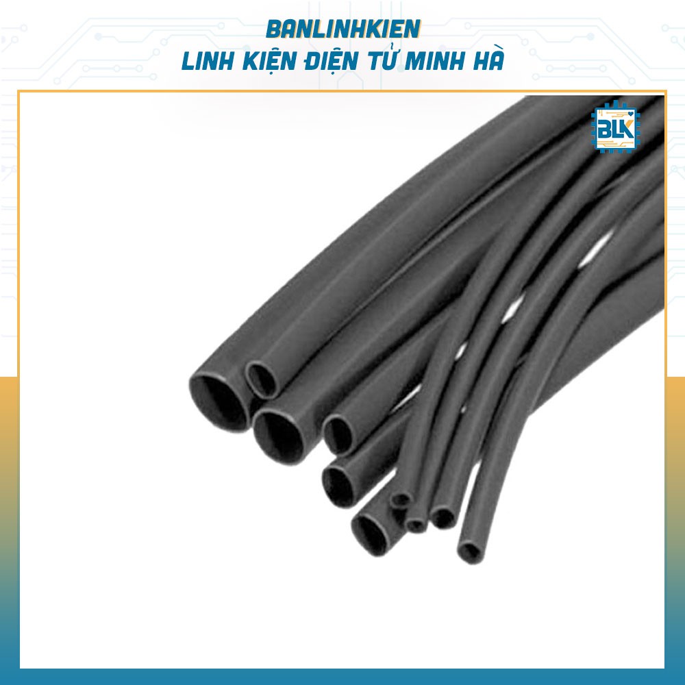 Gen Co Nhiệt Phi 7 Đen (1 Mét)
