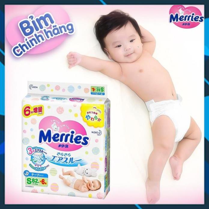 Bỉm Merries Cộng Miếng Nội Địa Nhật Chính Hãng Tã Dán/ Quần đủ size NB96/S88/M68/M64/L58/L50/XL44/XXL28 NB