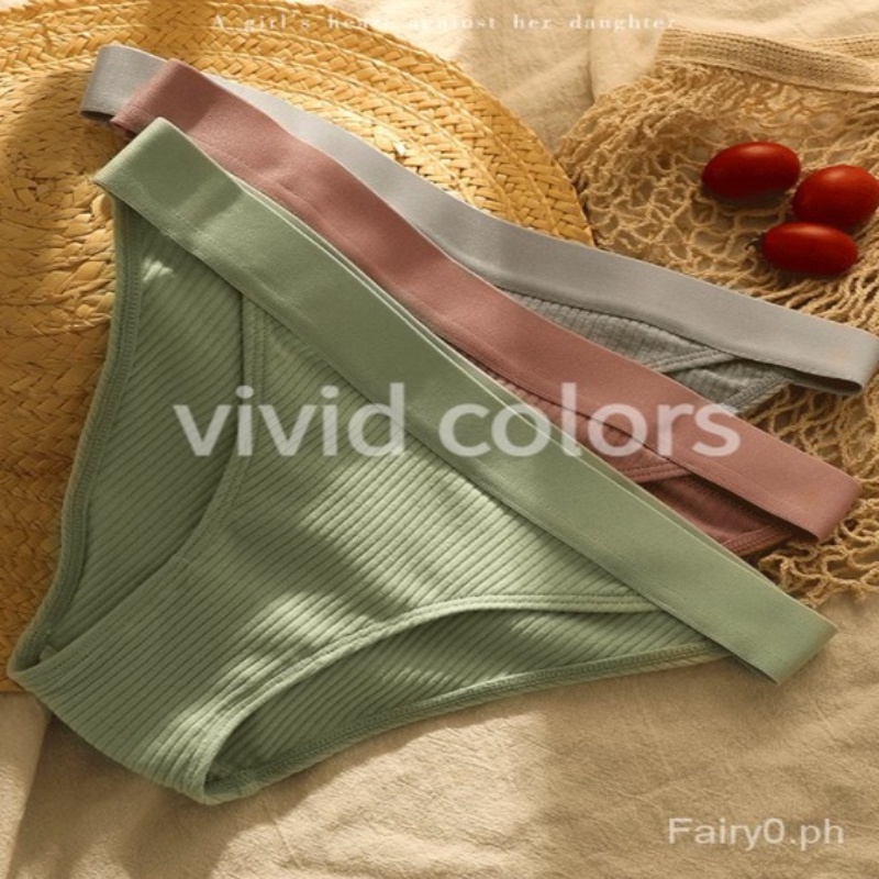 Quần Lót cotton Lưng Vừa Kháng Khuẩn Thoải Mái Thoáng Khí Phong Cách Hàn Quốc Cho Nữ