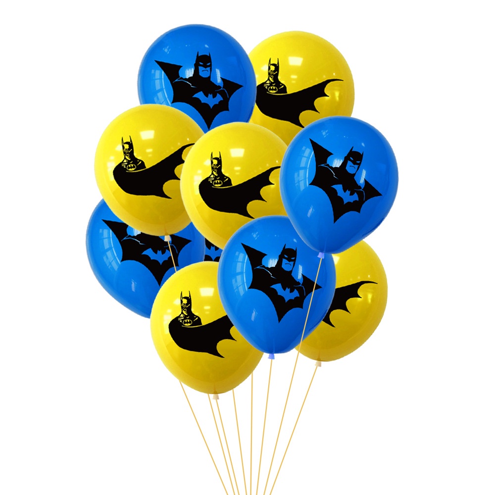 Set 48 Phụ Kiện Trang Trí Bánh Kem Hình Batman/Siêu Nhân/Siêu Anh Hùng/Thời Trang