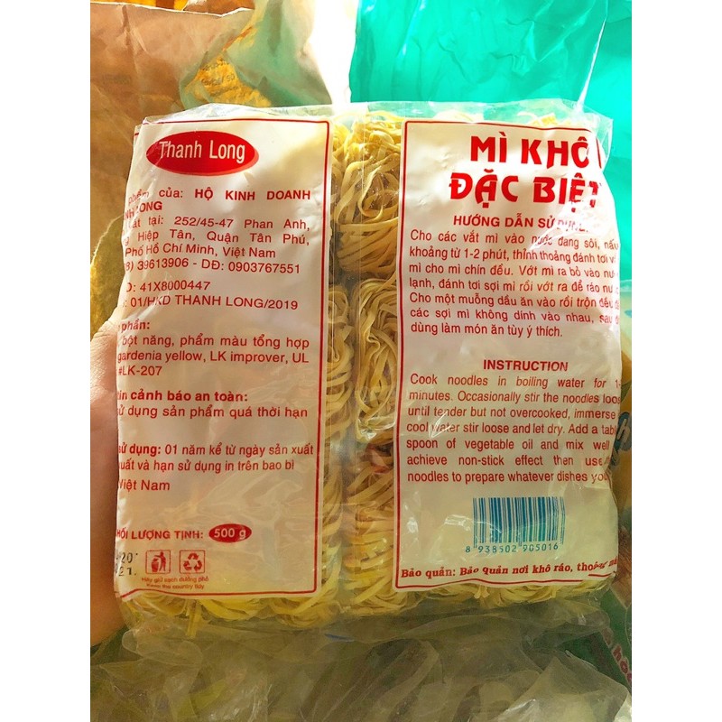 Mì trứng sợi to