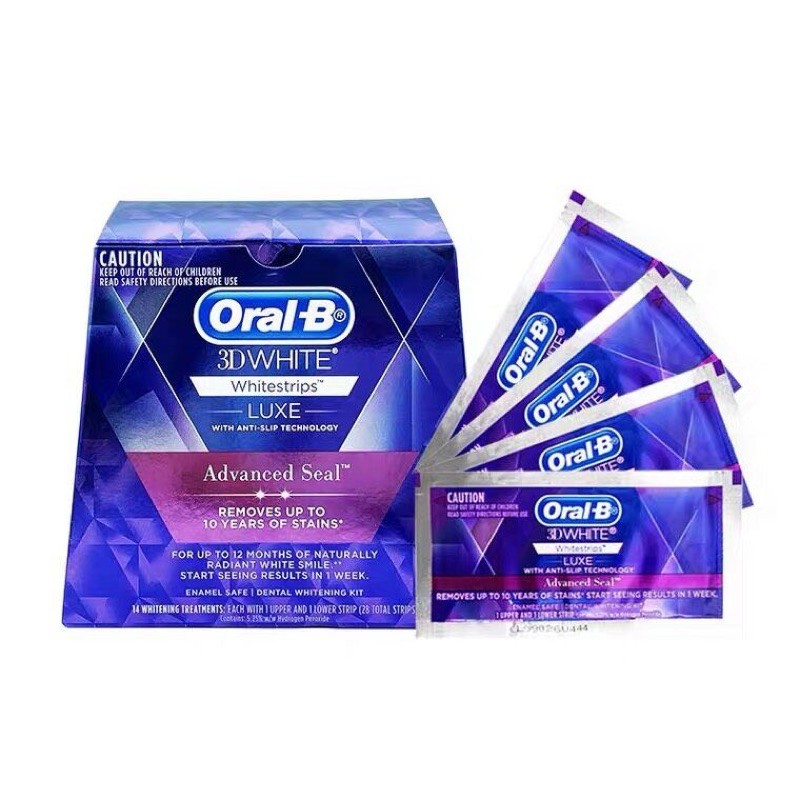 Miếng dán trắng răng Oral-B hộp 14 ngày