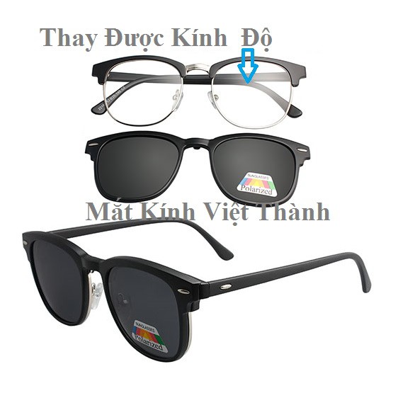 HCM mắt Kính mát đa năng 5 trong 1 râm cận 5 in 1 CLUB