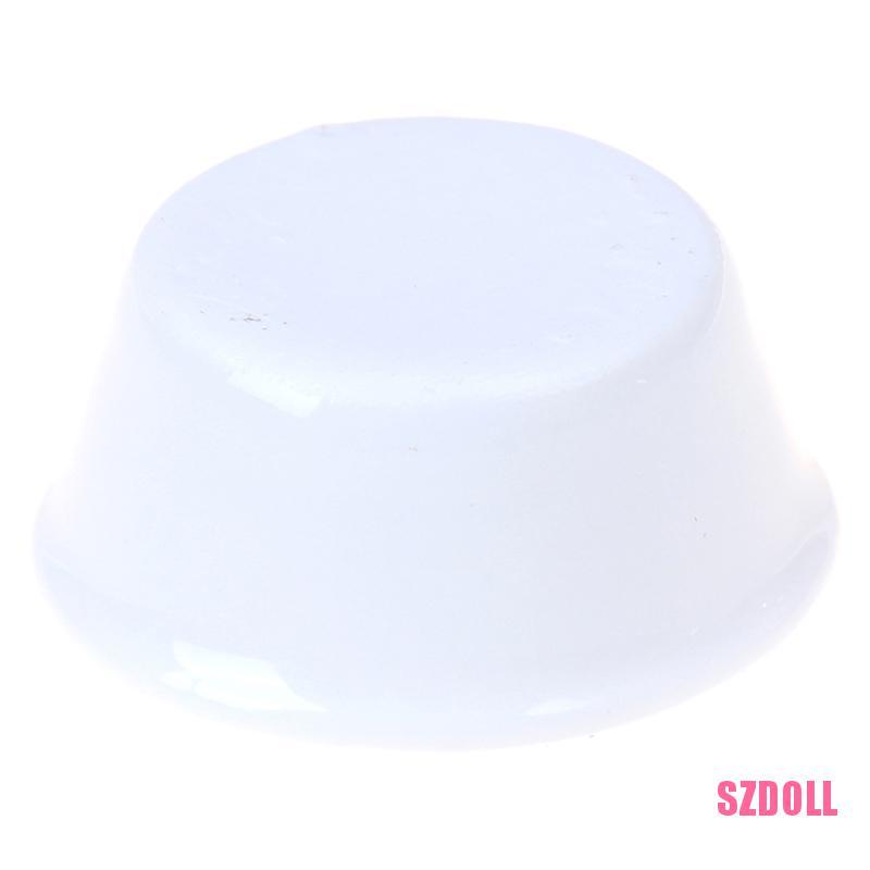 Mô Hình Chậu Hoa Trắng Bằng Gốm Tỉ Lệ 1:12 Dành Cho Nhà Búp Bê SZDOLL6