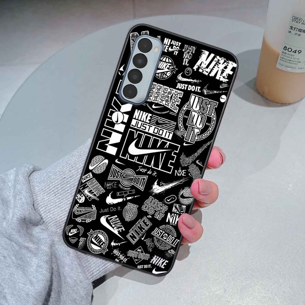 Ốp Oppo Reno4 /  Reno4 Pro / Reno 4 in hình thương hiệu L.V, N.I.K.E cá tính, đẳng cấp