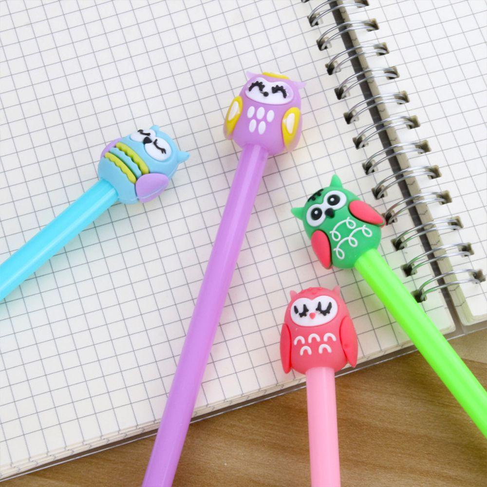 Bút Bi Mực Đen Ngòi 0.5mm Hình Chú Chim Hoạt Hình Vui Nhộn Cho Bé