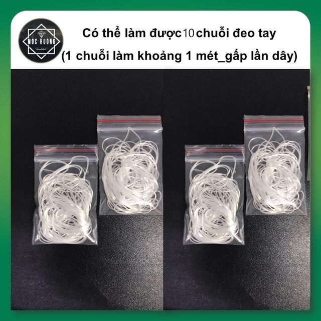 Combo siêu rẻ 2-5-10 mét dây tơ chỉ chun xâu hạt đá