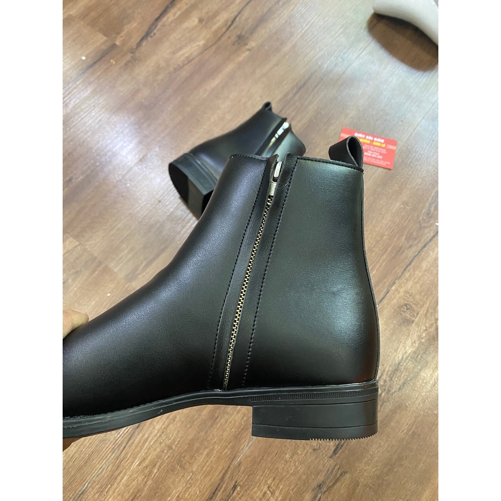 Chelsea Zip Boots Nam Khóa Kéo Form Chuẩn Tôn Dáng tăng Cao Đến 6cm