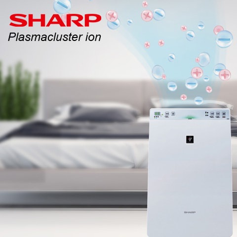 Máy lọc không khí + Tạo ẩm Sharp KC-F30EV-W Chính hãng, Bảo hành chính hãng, khử mùi, tạo ion, bảo vệ sức khoẻ