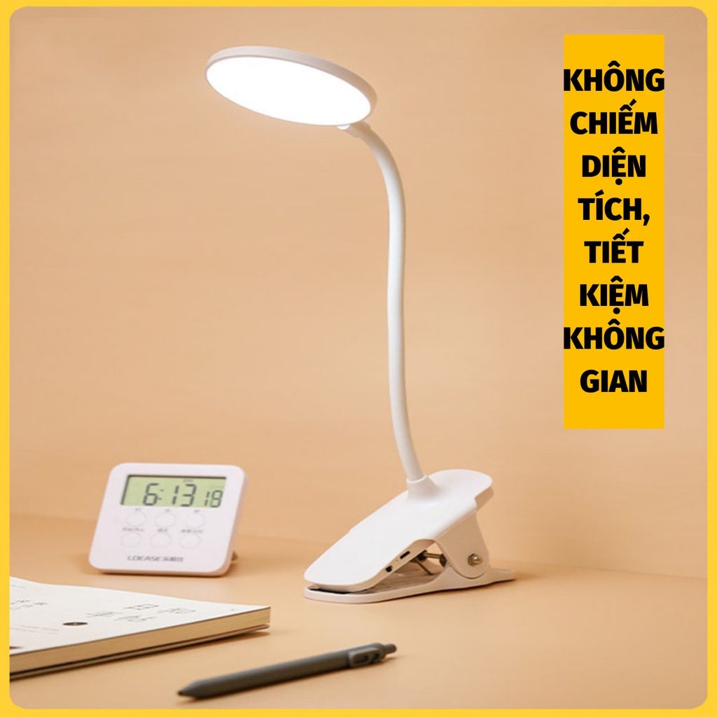 Đèn Chống Cận Đèn Kẹp Bàn 2 In 1 Nhiều Ánh Sáng Tiện Ích Khả Năng Tích Điện Cao NOBITA OFFICIAL