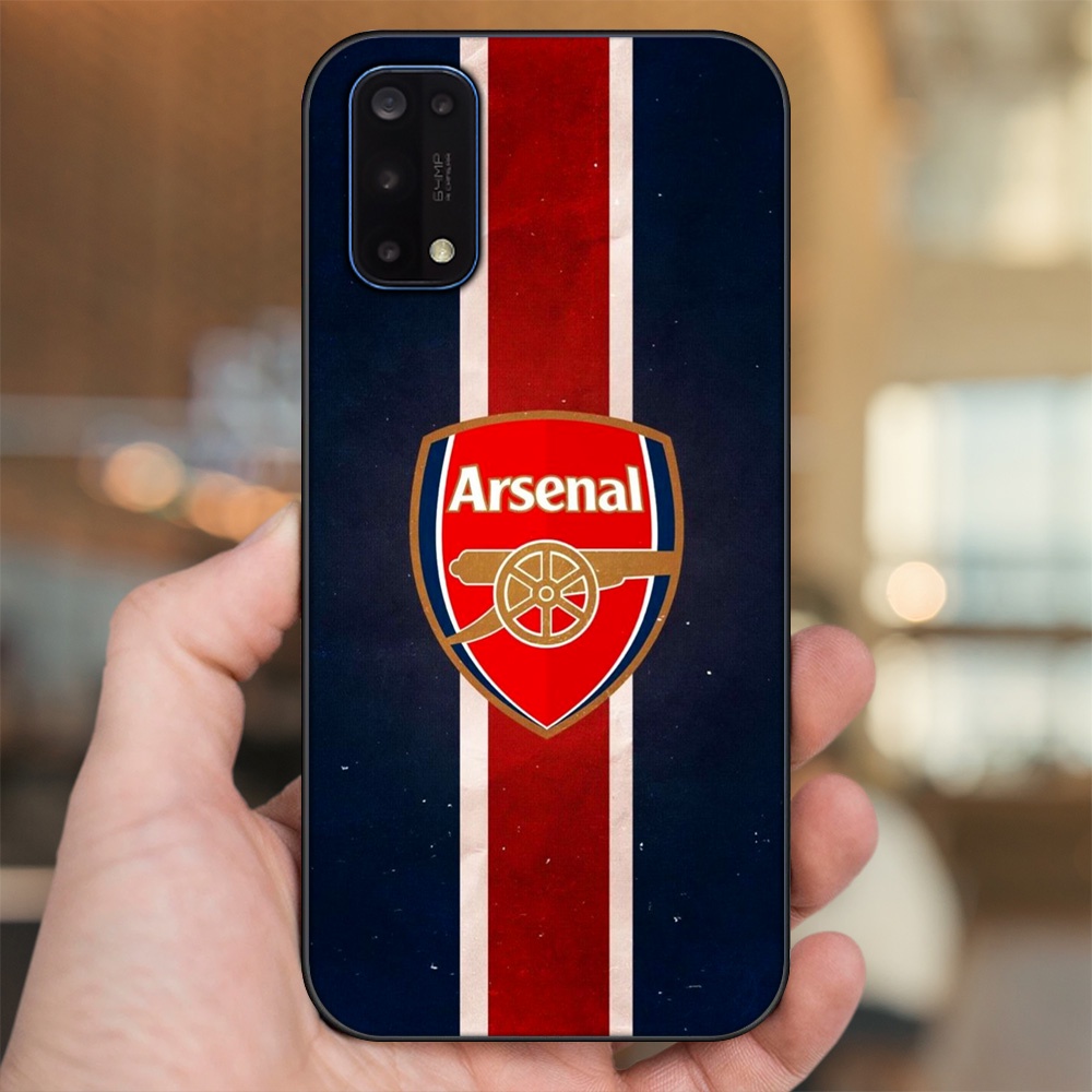 Ốp lưng Realme 7 Pro viền đen in hình Arsenal FC