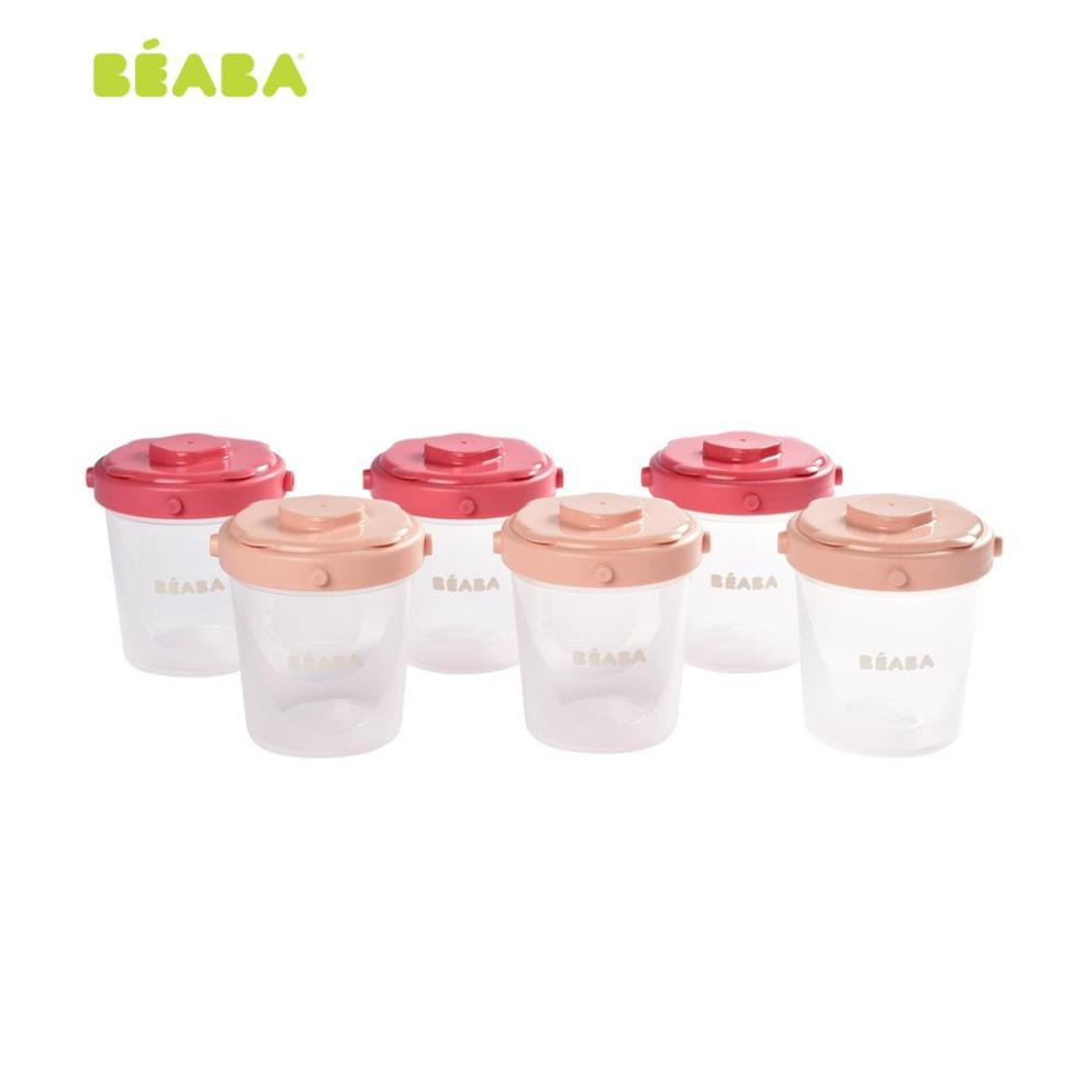 Bộ 6 Hộp Chia Thức Ăn 200ml Béaba (CHÍNH HÃNG) CHO BÉ (115105)