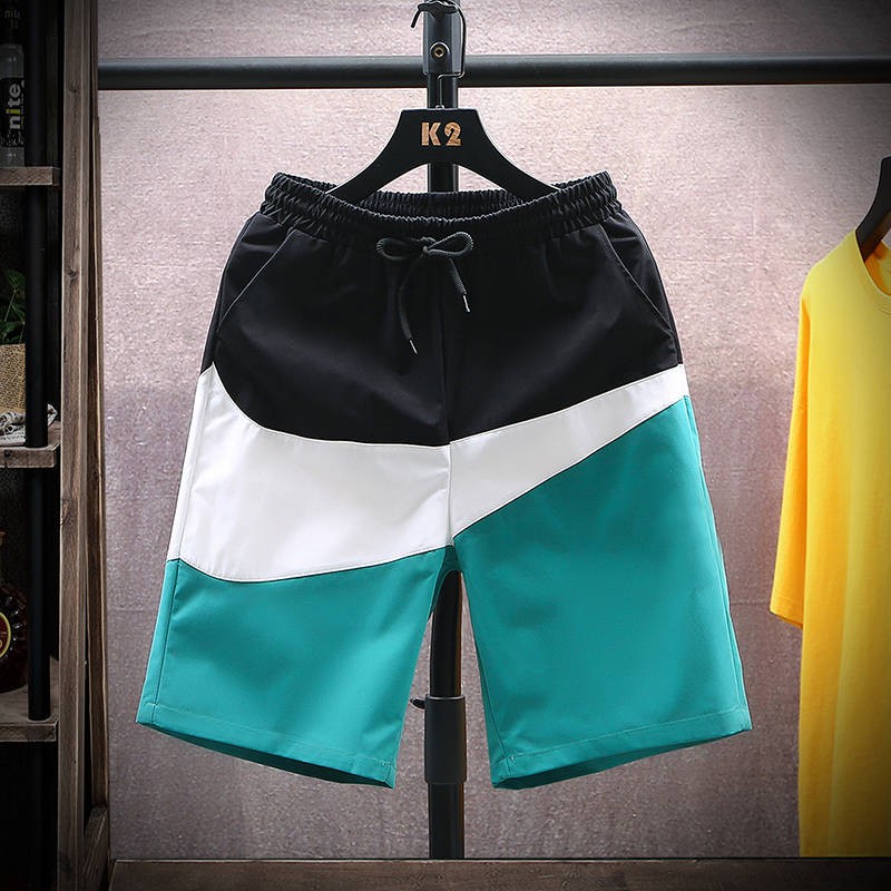 Trung tâm thương mại với quần short nam mùa hè 2020 màu phù hợp với cá tính Xu hướng lỏng quần hoa năm quần mùa hè quần