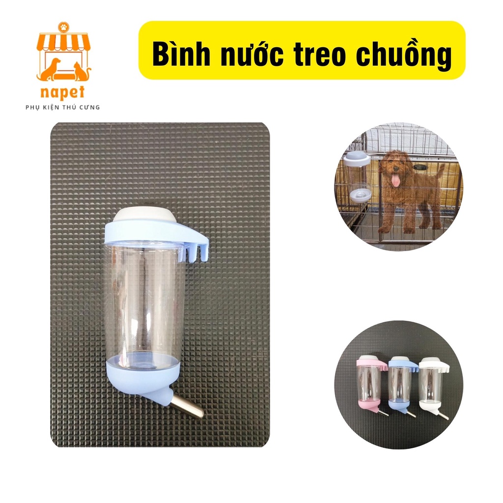Bình nước cho chó dạng treo uống tự động - Bình uống nước treo chuồng chó mèo