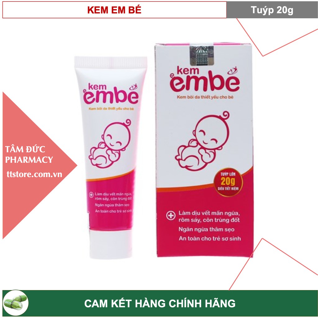 Kem Em Bé [Tuýp 20g] - Hết mẩn ngứa do côn trùng cắn, ngừa rôm sảy