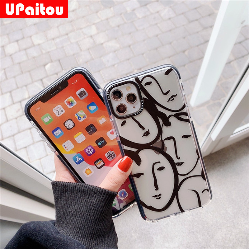 Iphone 11 12 Pro Max Xs Max Xr Se 2020 8 7 6s 6 Plus Ốp Lưng Silicone Họa Tiết Mặt Người Độc Đáo Cho | BigBuy360 - bigbuy360.vn