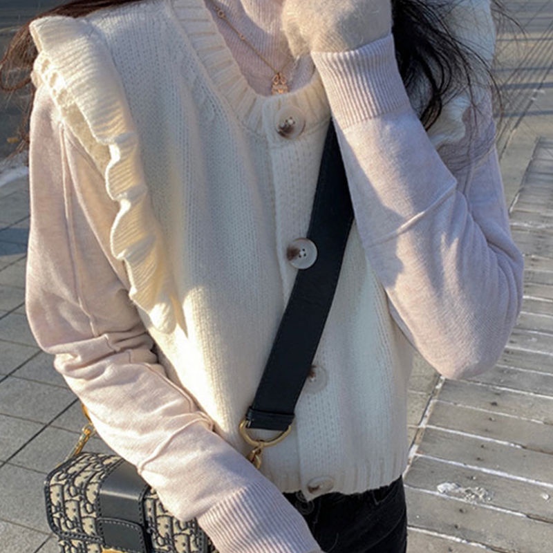 Áo dệt kim màu trơn thiết kế mới thời trang dành cho nữ | BigBuy360 - bigbuy360.vn