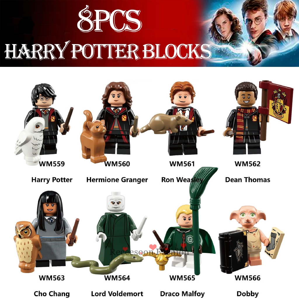 Set 8 lego hình nhân vật trong phim Harry Potter