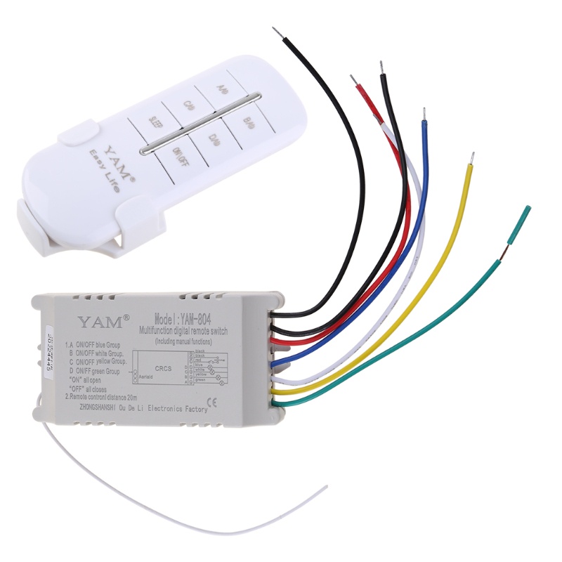 Bộ Điều Khiển Đèn Từ Xa Không Dây 220V 4 Chiều