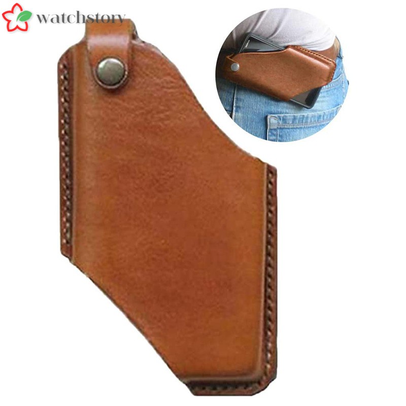 Bao Da Đựng Điện Thoại Đeo Thắt Lưng Phong Cách Retro Cho Nam