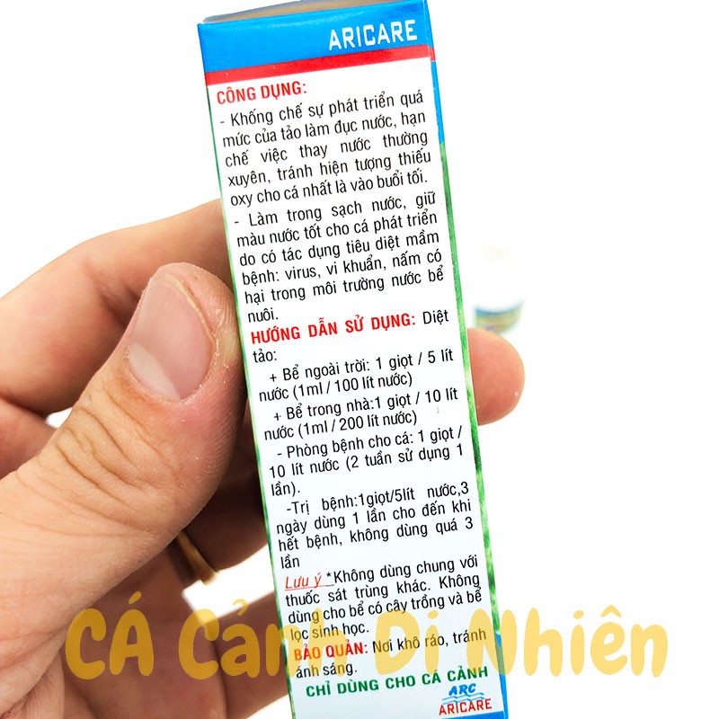 Dung dịch diệt rêu tảo ALGACID làm đục nước hồ cá 30ML