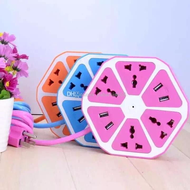 Combo 2 Ổ cắm điện lục giác tích hợp 2 cổng USB - Mẫu mới 2018(Retoanquoc)