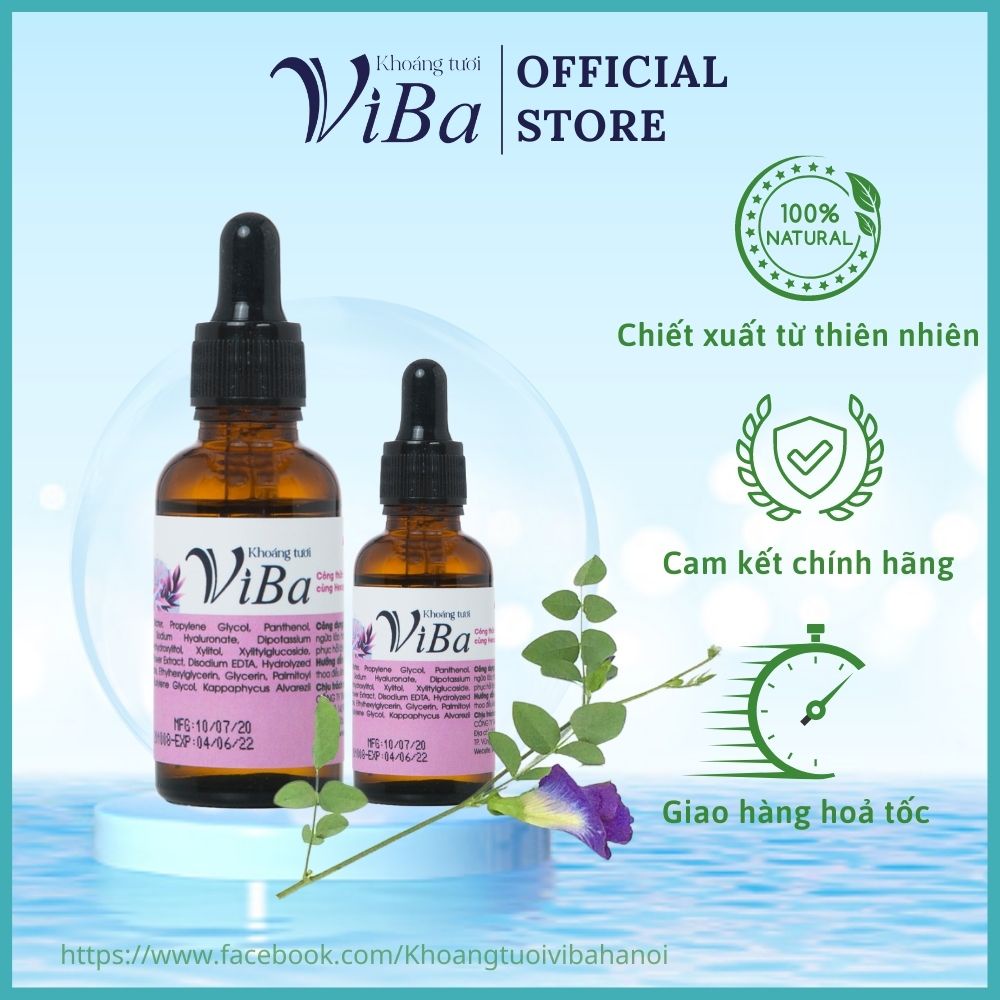 Tinh chất trẻ hóa serum trẻ hóa viba dưỡng ẩm, sáng da, ngừa lão hóa, mờ nếp nhăn