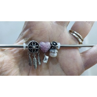 Charm bạc 925 giấc mơ tim thư hoa trai
