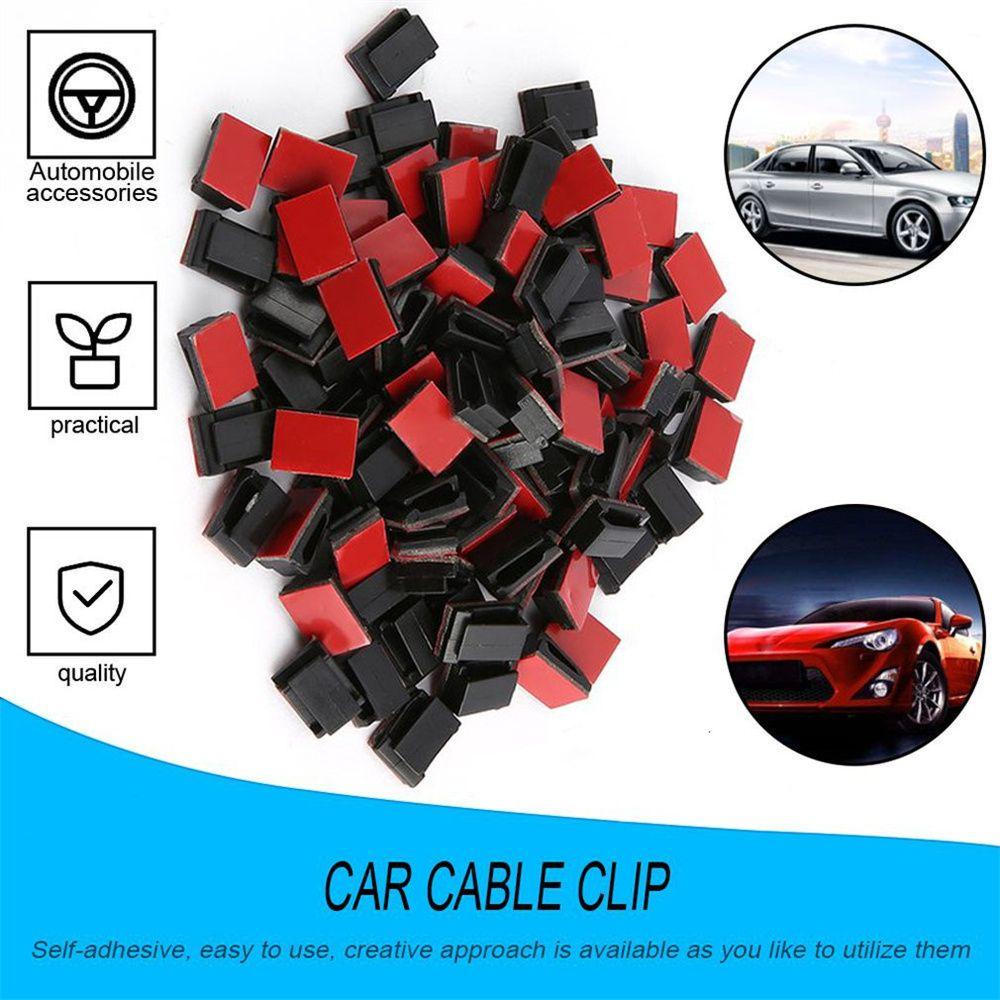 Mmluck Kẹp Cố Định Dây Cáp Dữ Liệu Tự Dính Sắp Xếp Gọn Gàng Cho Xe Hơi
