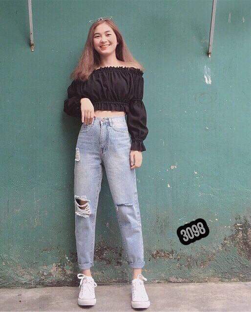 [ Mã FAMAYWA giảm 10K đơn 50K] quần baggy rách tua gấu mã 47 | BigBuy360 - bigbuy360.vn