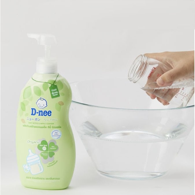 Nước Rửa Bình Sữa Dnee Organic 600ml Vệ Sinh Bình Sữa Dễ Dàng An Toàn Cho Sức Khỏe Của Bé - HT098