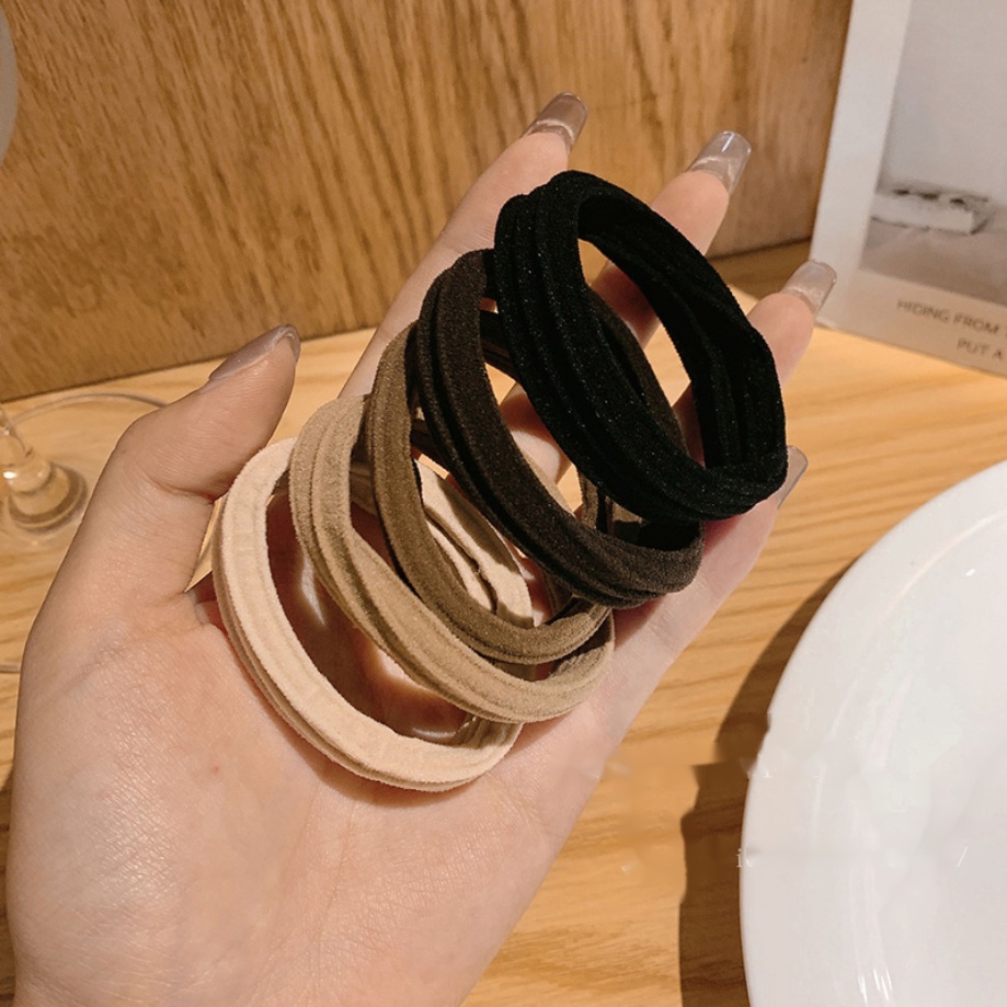 Dây buộc tóc cao su dày co giãn xinh xắn thời trang dành cho nữ