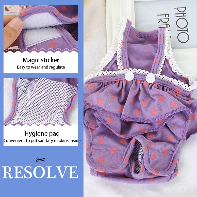 Quần Yếm Chấm Bi Xinh Xắn Cho Thú Cưng