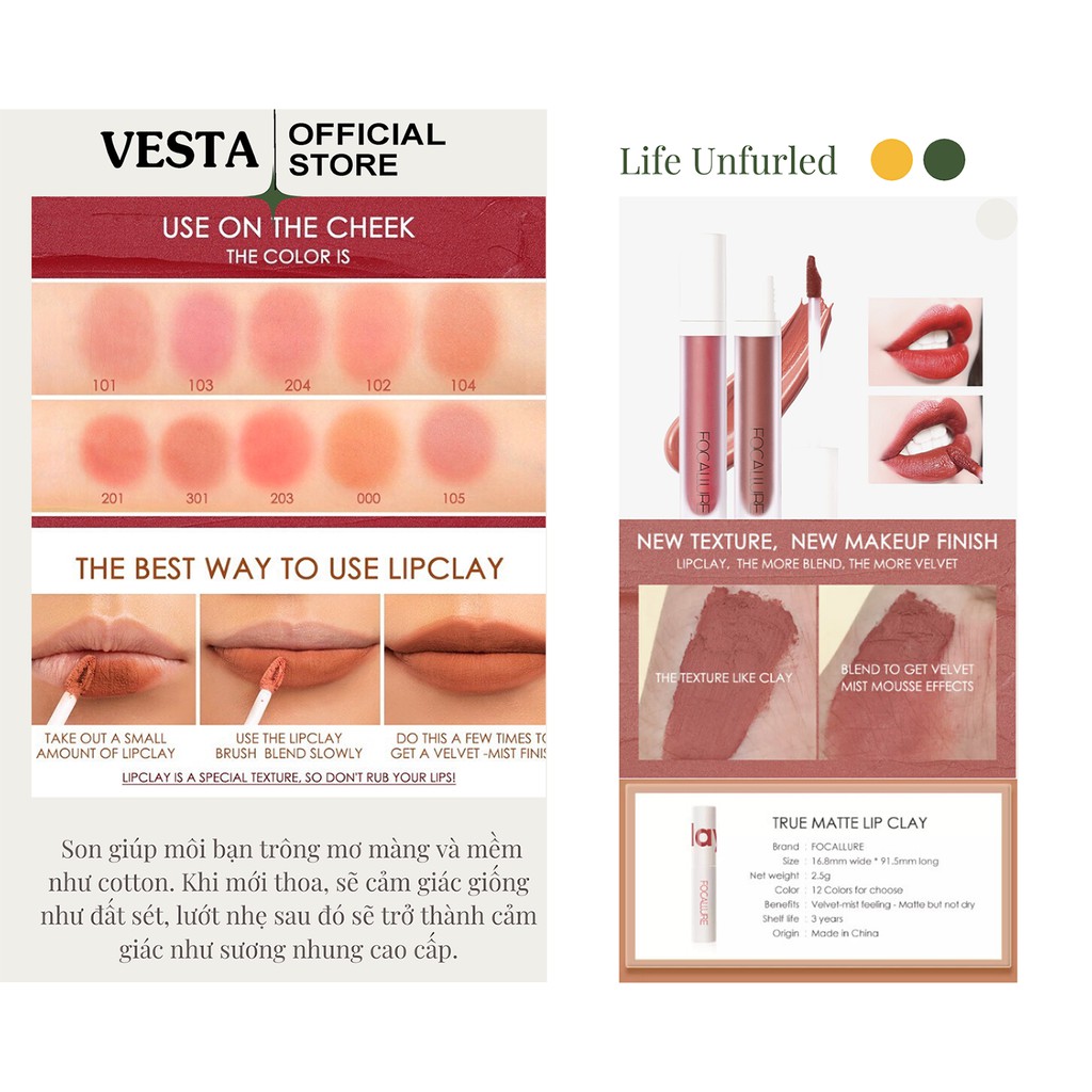 Son Kem Focallure - Son Kem Lì Màu Nhung Mịn 16g | BigBuy360 - bigbuy360.vn