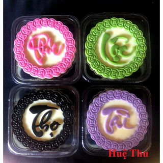 VỈ 4 KHUÔN LÀM RAU CÂU, TRUNG THU HÌNH PHƯỚC LỘC THỌ TÀI, KÍCH THƯỚC MỖI Ô 9 X 9 X 5 CM - CÓ BÁN LẺ TỪNG CHỮ